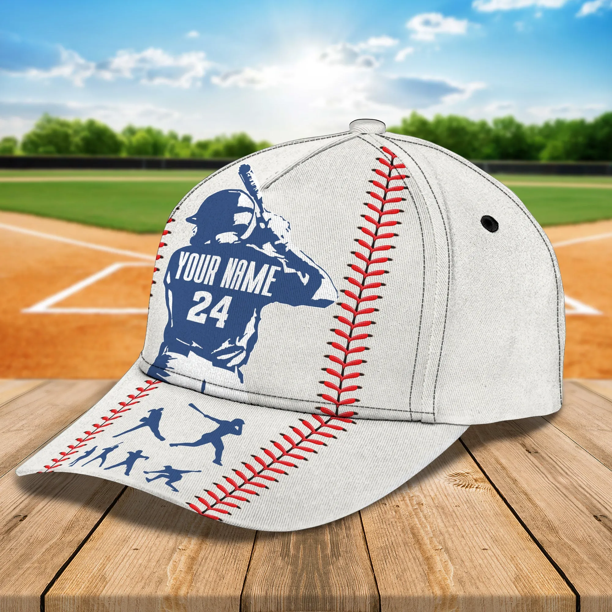 3D Classic Cap Baseball 1 Personalized Name Cap Namashops