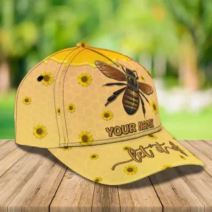 3D Classic Cap Bee 04 Personalized Name Cap Namashops
