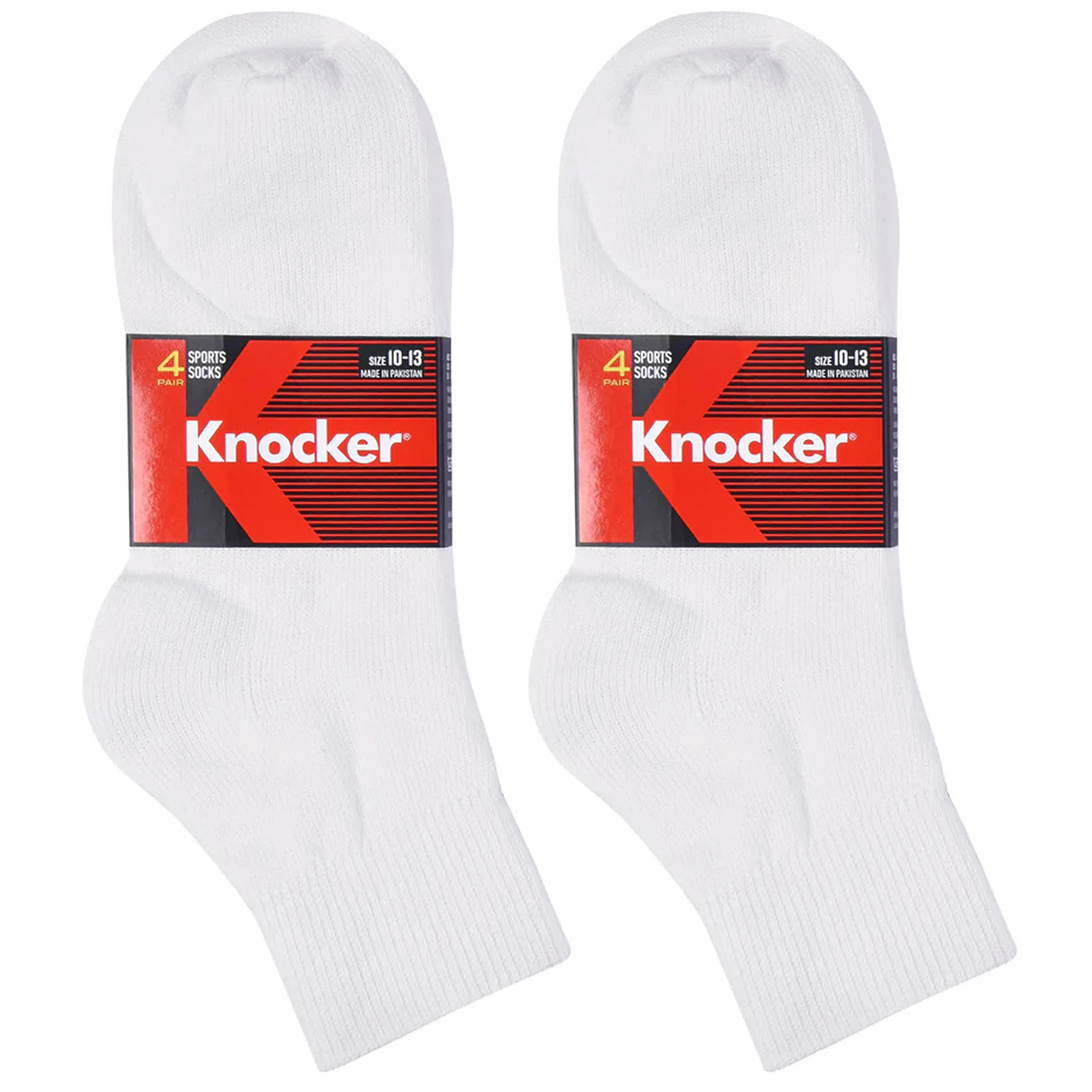 8 Pairs Men Quarter Socks Athletic Cushion Ankle Low Cut Crew Cotton White 10-13