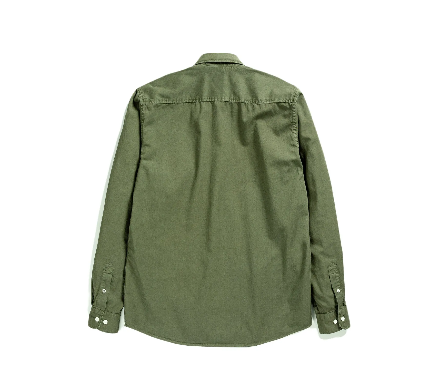 Anton Light Twill Shirt | Spruce Green