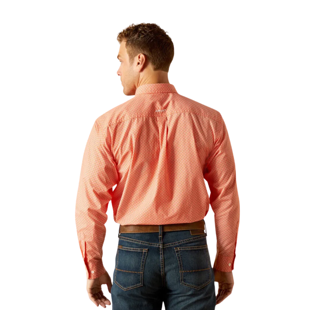 Ariat Men's Rory Classic Fit Orange Shirt
