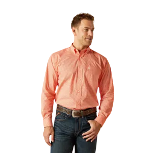 Ariat Men's Rory Classic Fit Orange Shirt