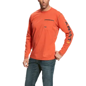 Ariat Wind and Water Resistant Rebar Workman Logo Long Sleeve Tee