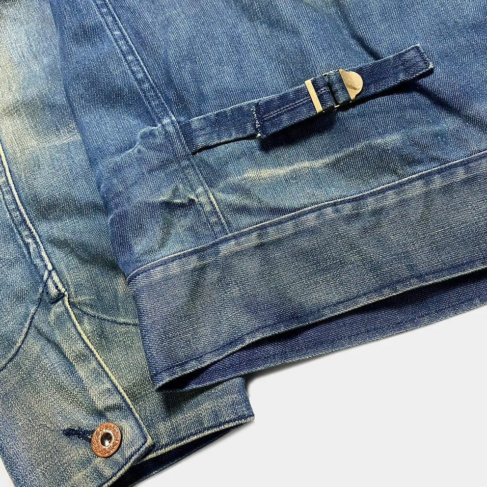 BZEN M.3315 MAVERICK-UL REGULAR FIT UNLINED DENIM JACKET-11.5oz-MID VINTAGE