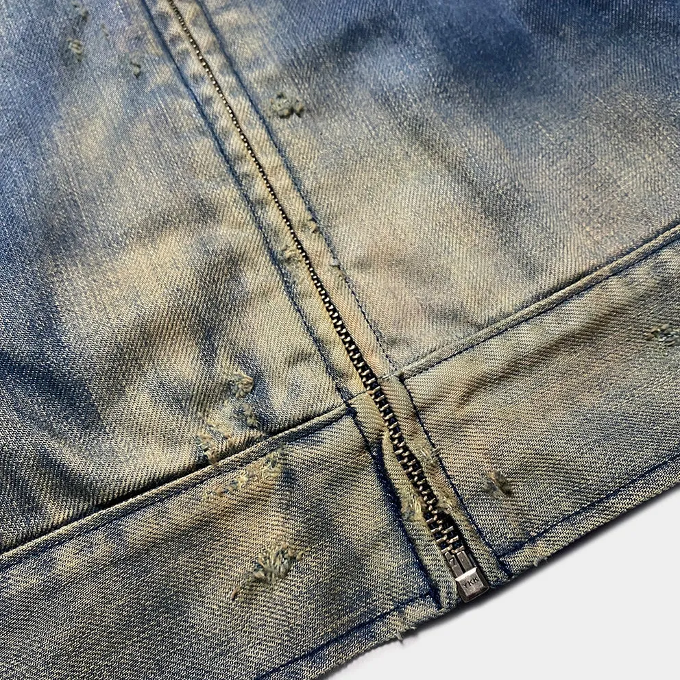 BZEN M.3315 MAVERICK-UL REGULAR FIT UNLINED DENIM JACKET-11.5oz-MID VINTAGE