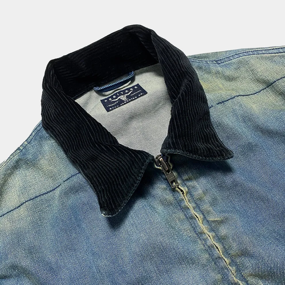 BZEN M.3315 MAVERICK-UL REGULAR FIT UNLINED DENIM JACKET-11.5oz-MID VINTAGE