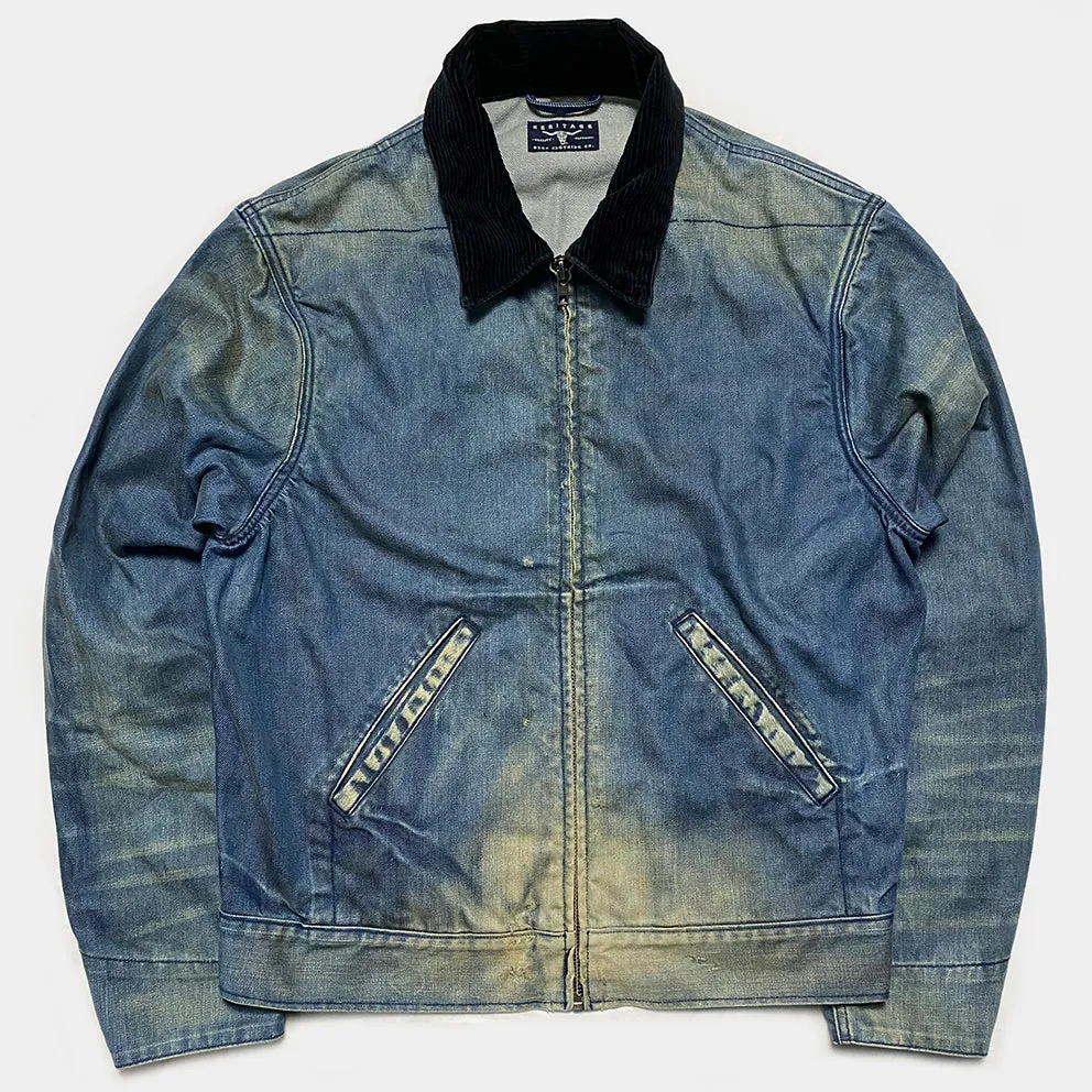 BZEN M.3315 MAVERICK-UL REGULAR FIT UNLINED DENIM JACKET-11.5oz-MID VINTAGE