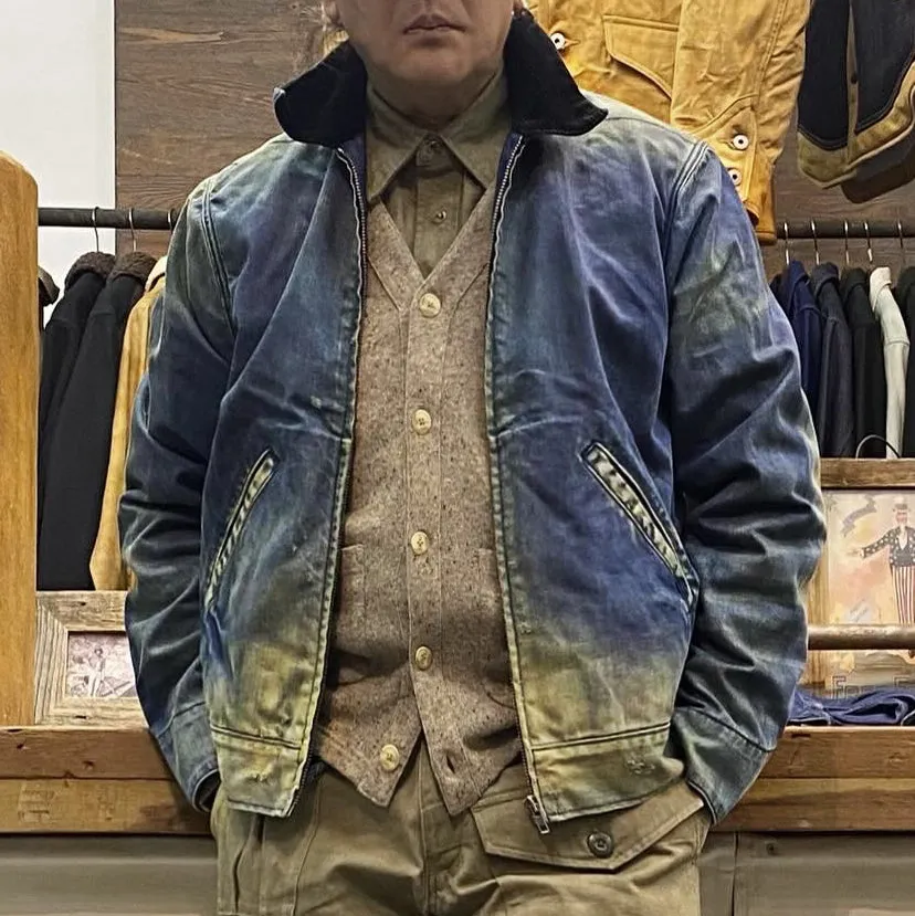BZEN M.3315 MAVERICK-UL REGULAR FIT UNLINED DENIM JACKET-11.5oz-MID VINTAGE