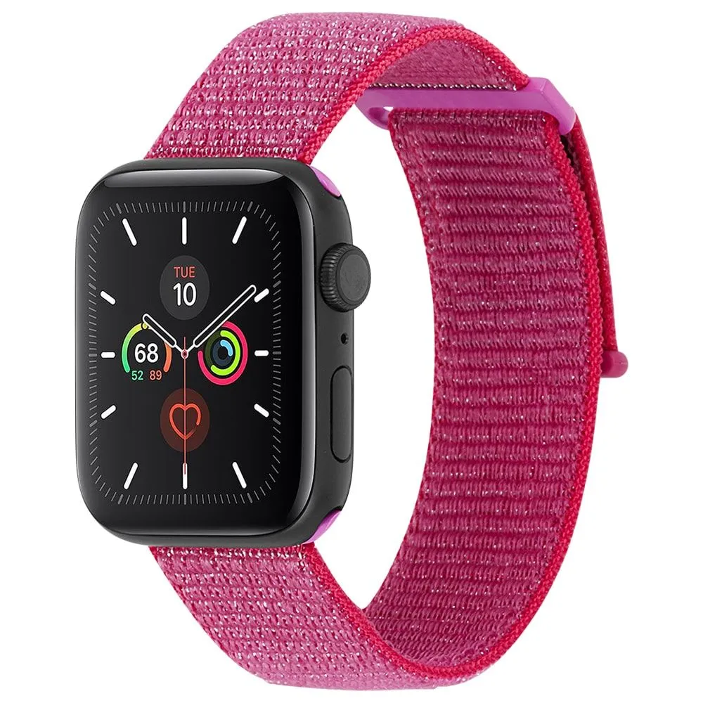 CASE-MATE 38-41mm Apple Watch Nylon Band for Series 1-8 & SE - Metallic Pink  (Apple Watch sold separately)