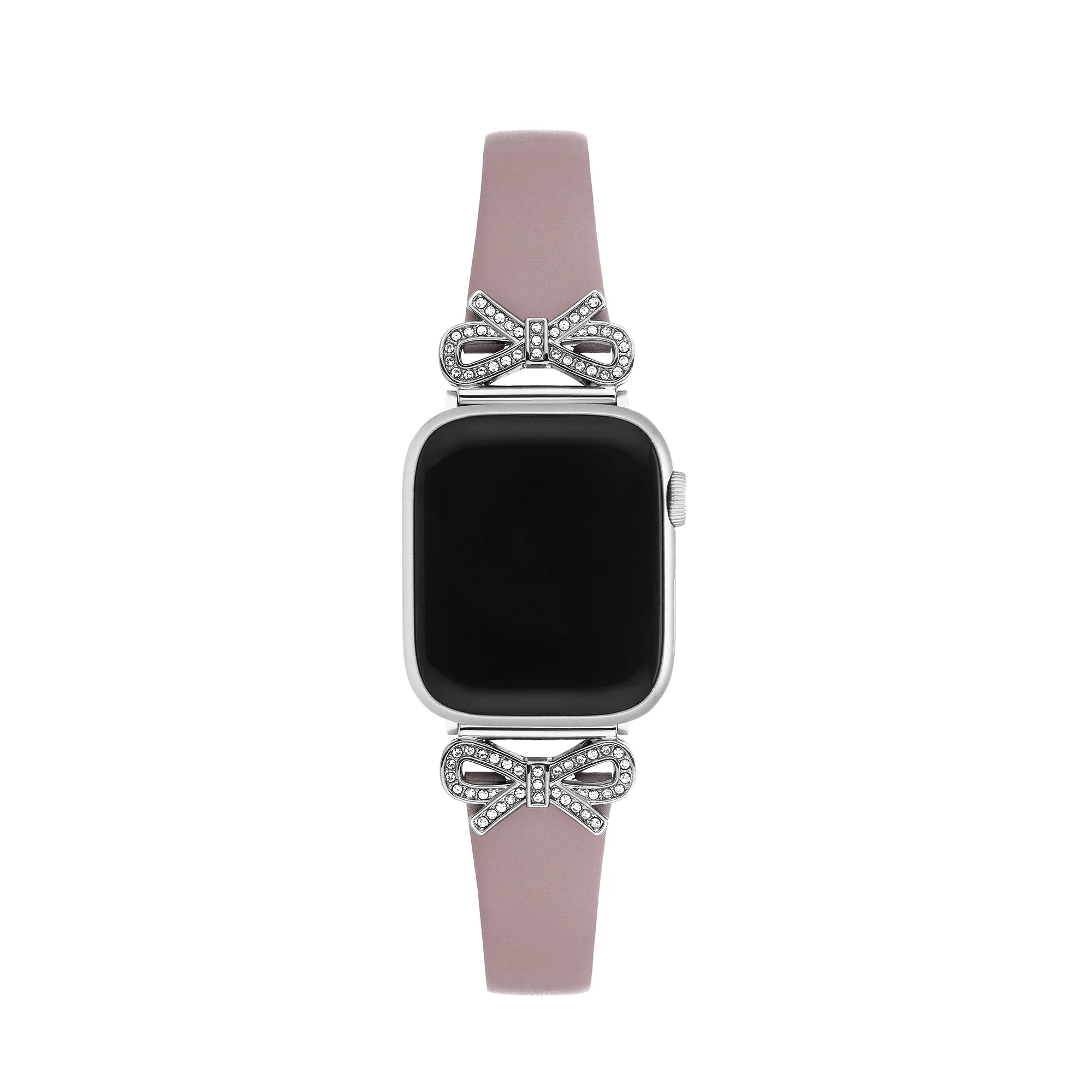 Crystal Bowknot Leather Watch Band