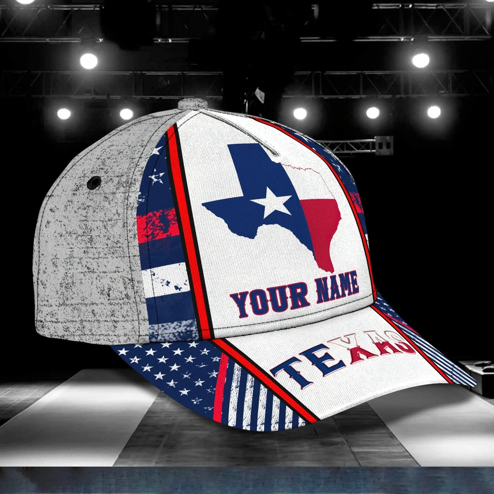 Customized 3D Full Printed Baseball Cap Pray For Texas, Texas Baseball Cap, Texas Classic Cap
