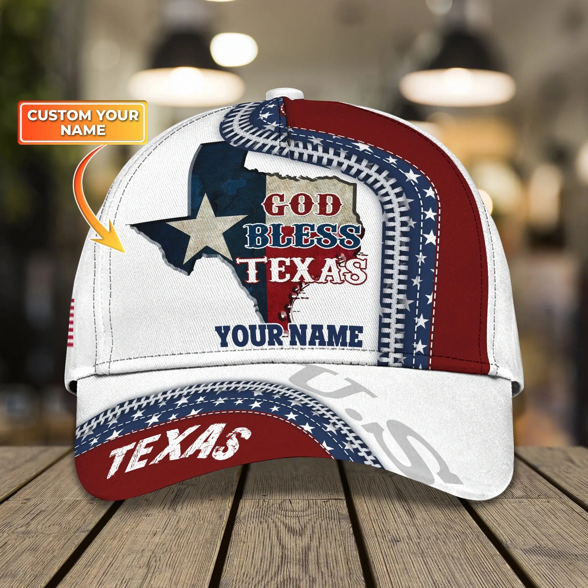 Customized 3D Full Printed Baseball Cap Pray For Texas, Texas Baseball Cap, Texas Classic Cap