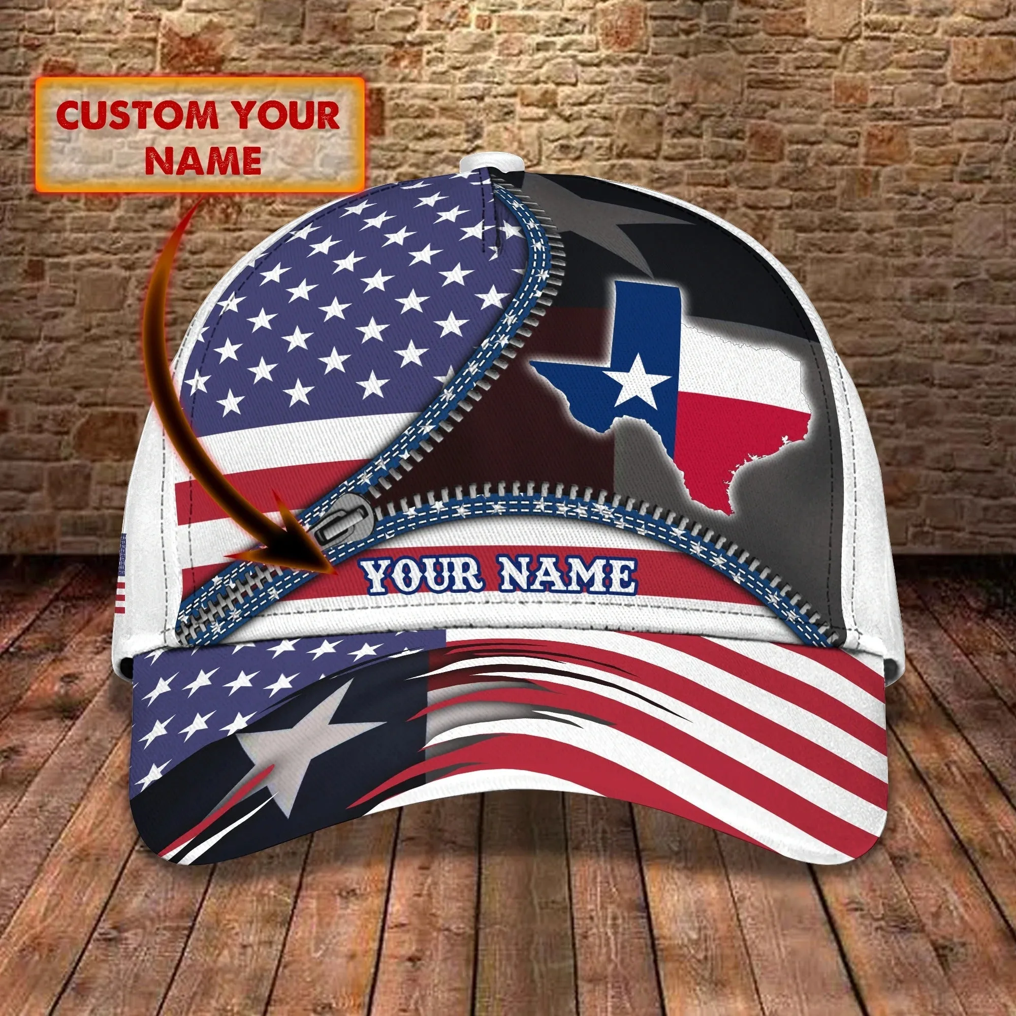 Customized 3D Full Printed Baseball Cap Pray For Texas, Texas Baseball Cap, Texas Classic Cap