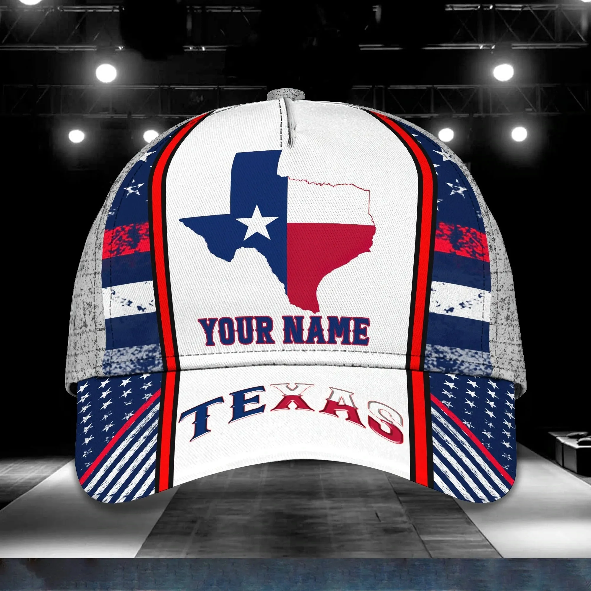 Customized 3D Full Printed Baseball Cap Pray For Texas, Texas Baseball Cap, Texas Classic Cap