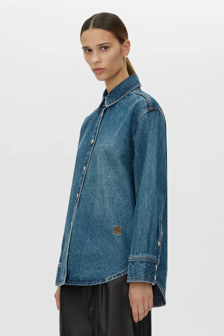 Dalton L/S Denim Shirt Classic Blue
