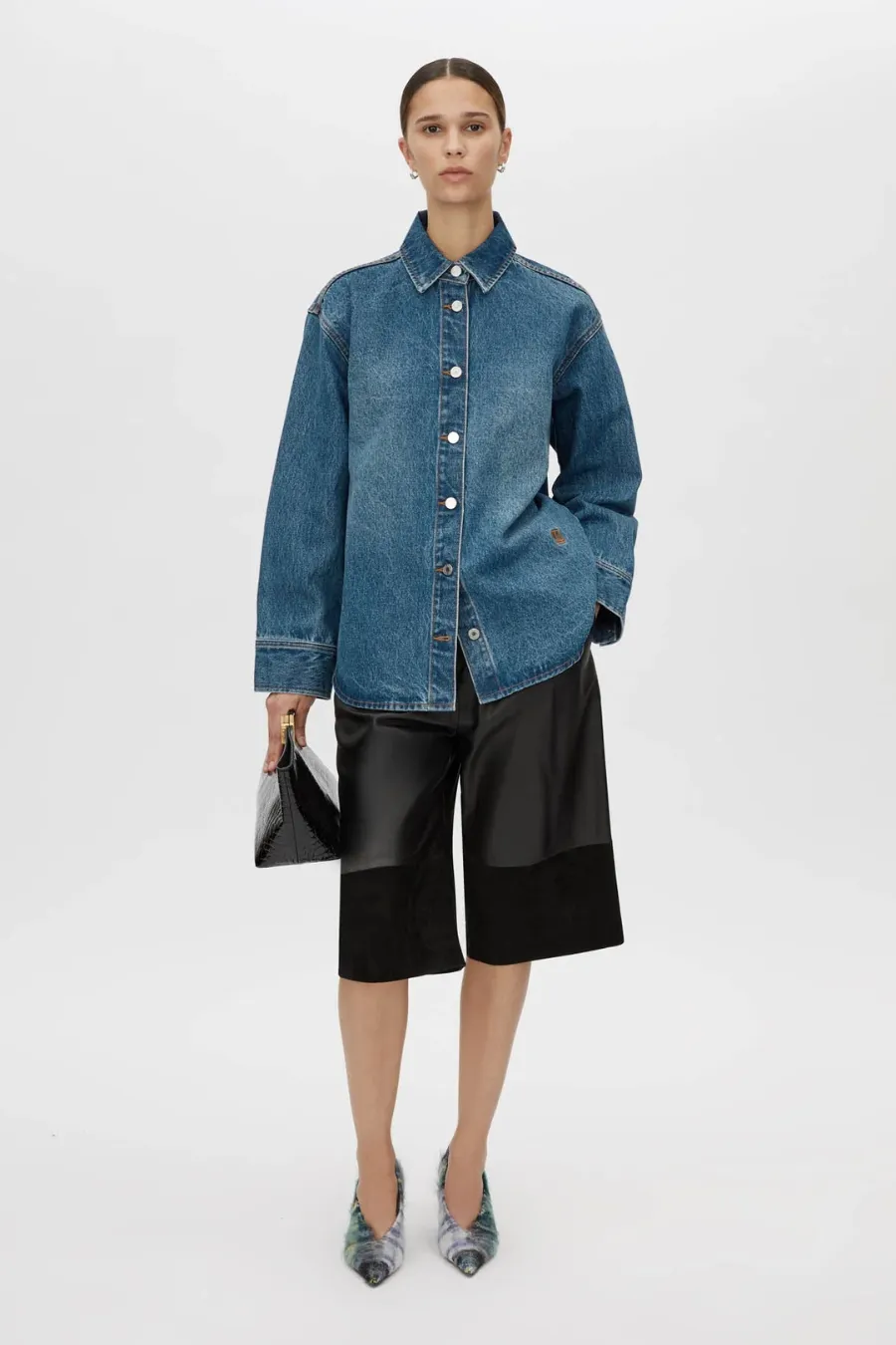 Dalton L/S Denim Shirt Classic Blue