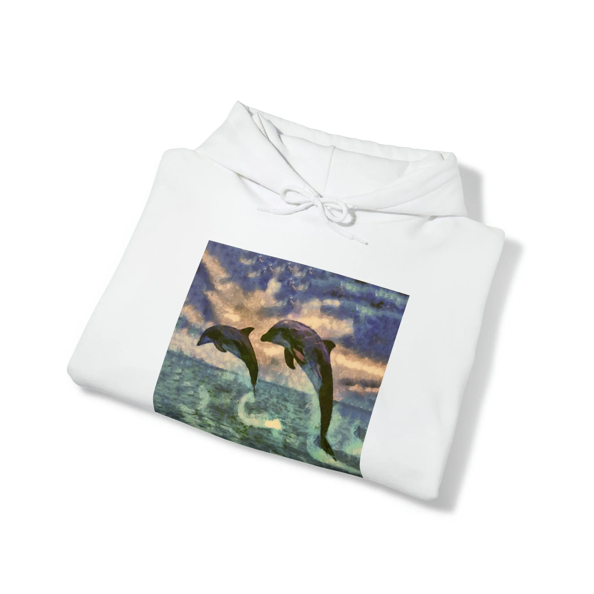 Dolphins 'Flip & Flop' Unisex 50/50 Hoodie