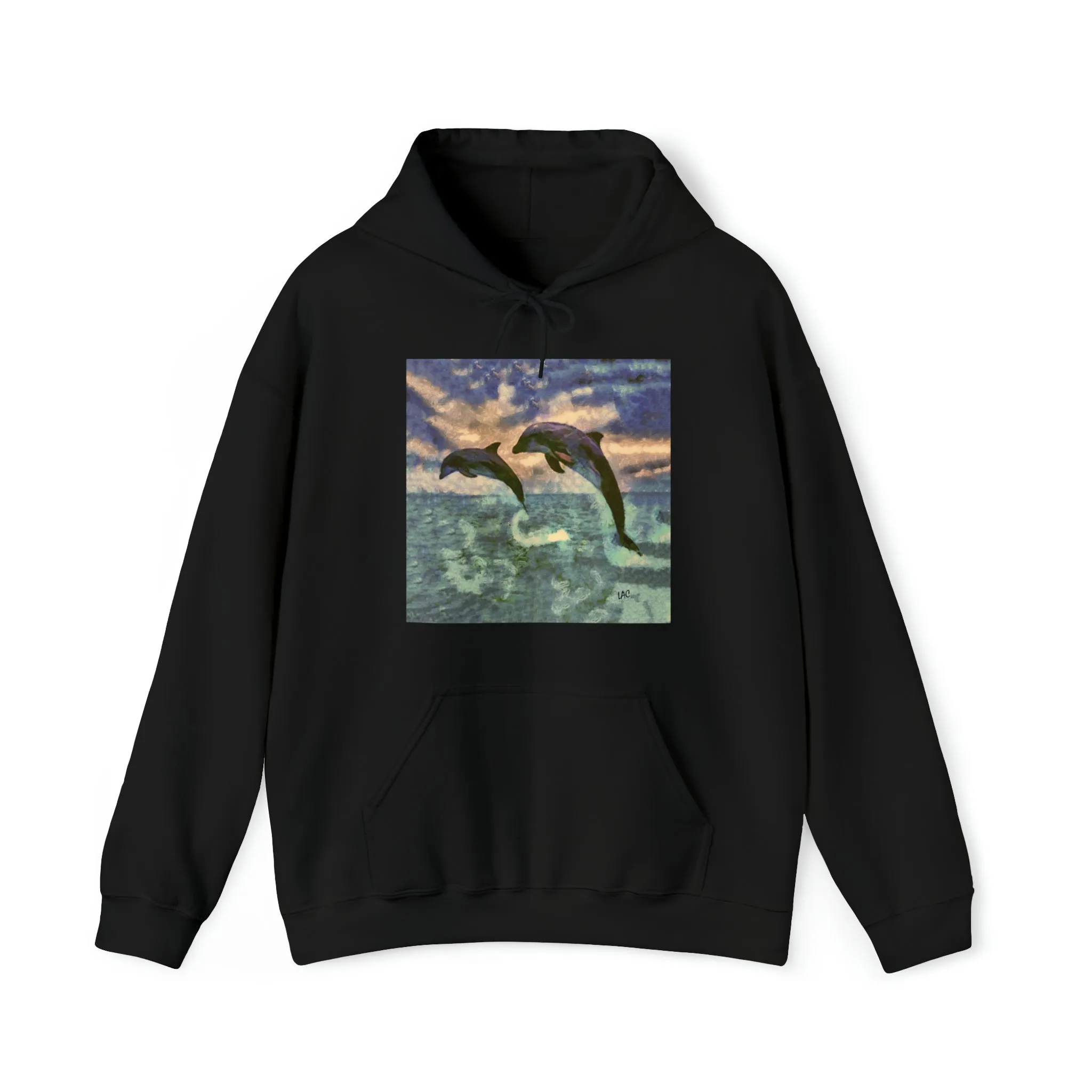 Dolphins 'Flip & Flop' Unisex 50/50 Hoodie