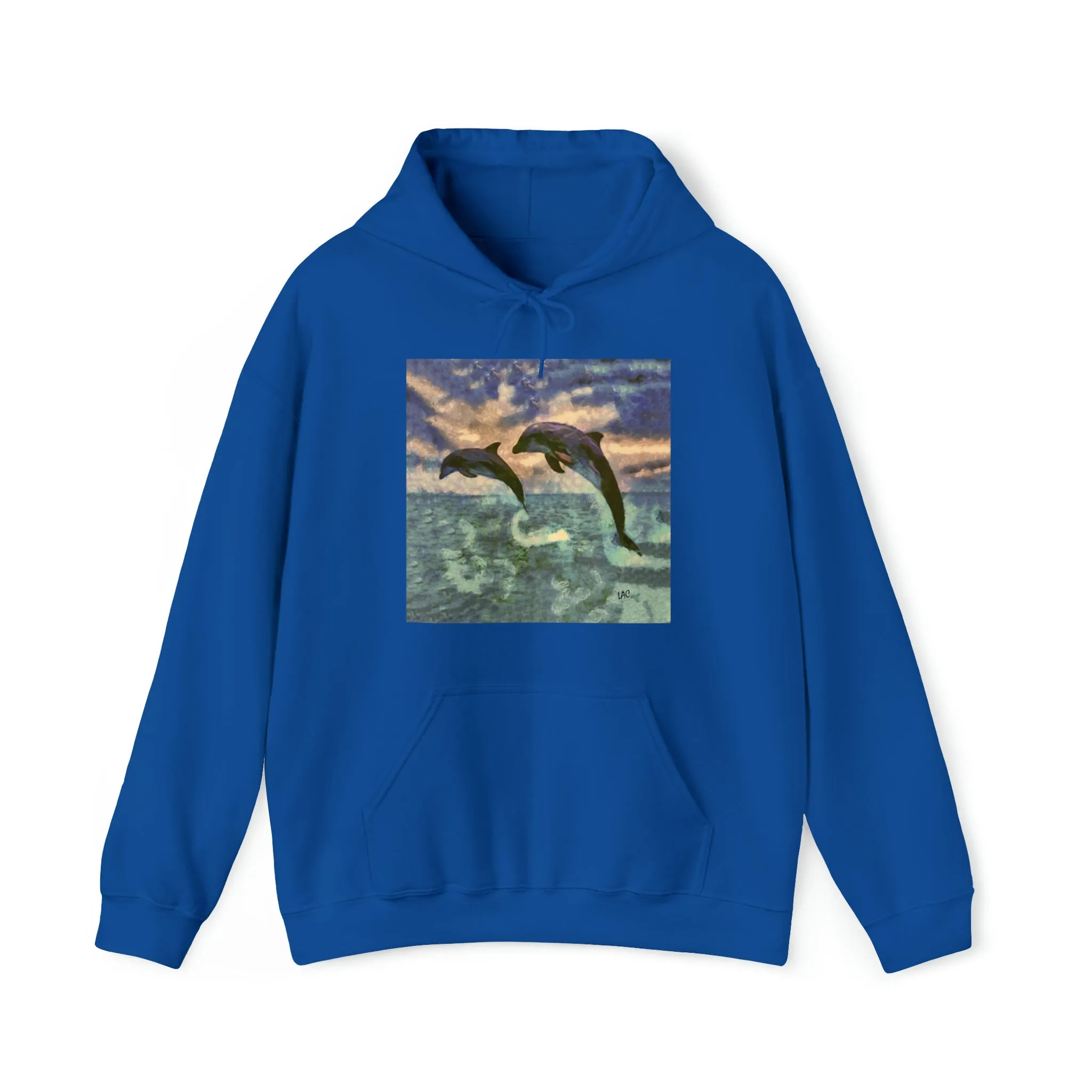 Dolphins 'Flip & Flop' Unisex 50/50 Hoodie