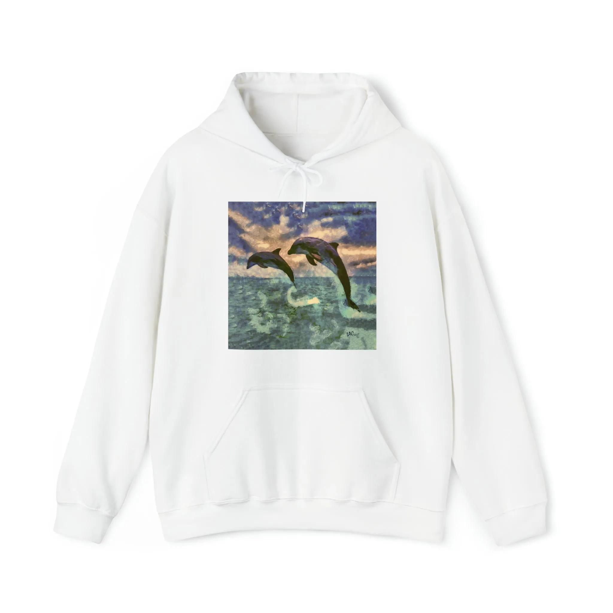 Dolphins 'Flip & Flop' Unisex 50/50 Hoodie