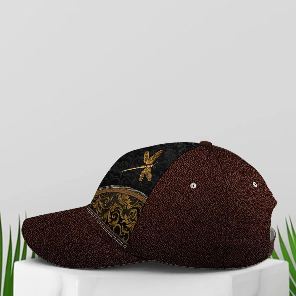 Dragonfly Leather Style Classic Baseball Cap Coolspod