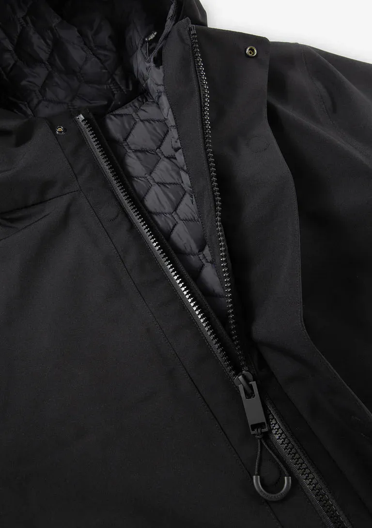 KRAKATAU PLANCK Liner Parka Qm481-1 BLACK