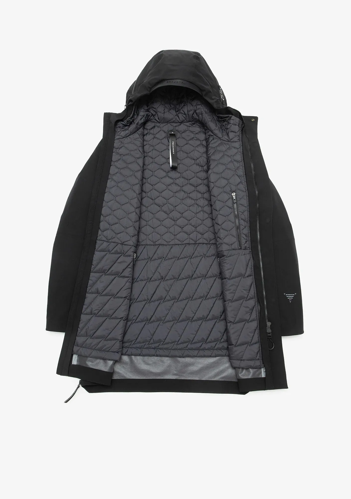 KRAKATAU PLANCK Liner Parka Qm481-1 BLACK