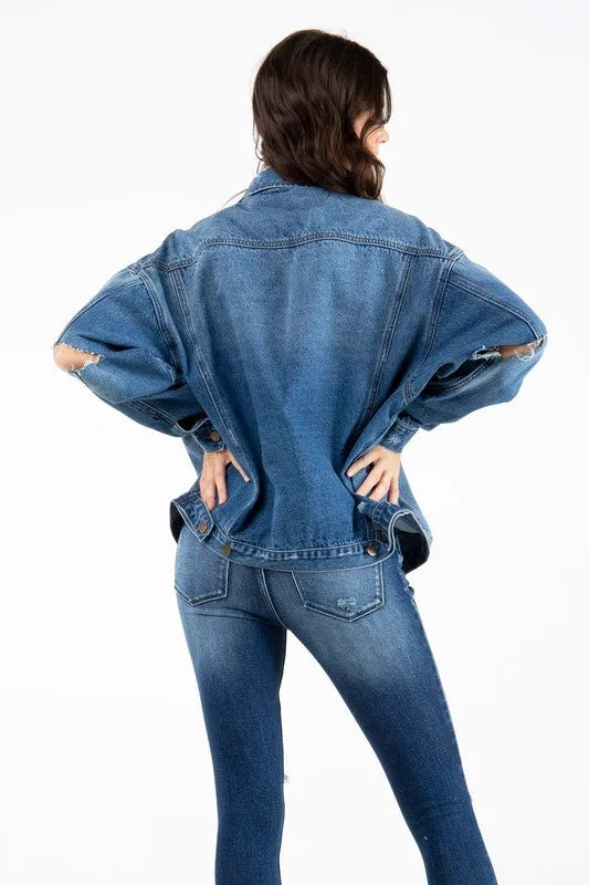 Medium Wash Denim Jean Jacket
