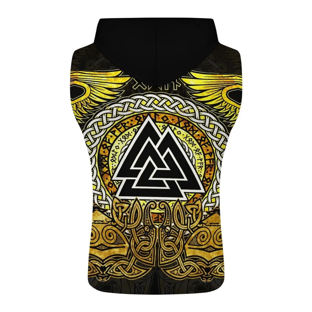 Odin Norse Rune Sleeveless Pullover & Zip Hoodie
