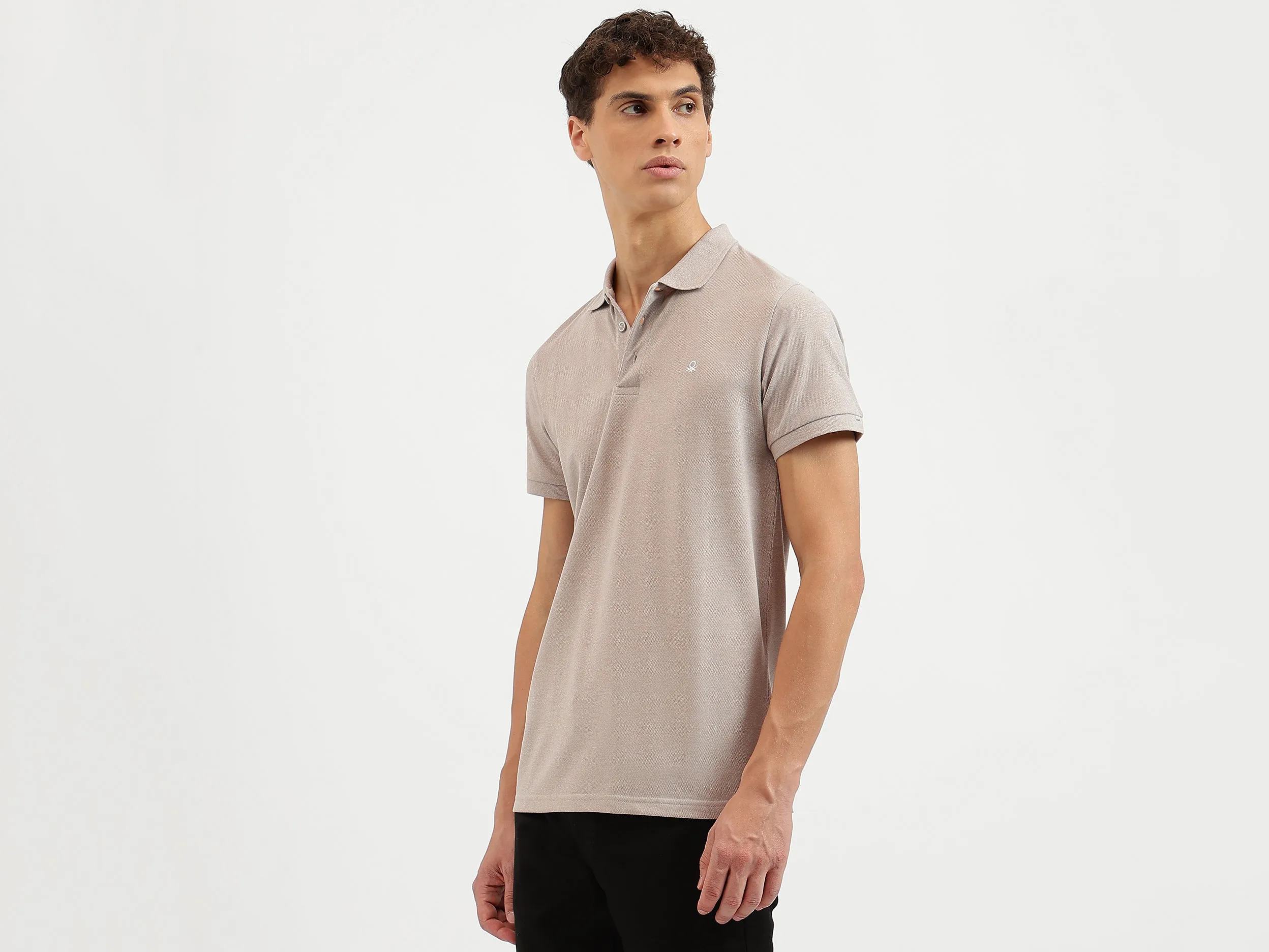 Regular Fit Collared Solid Polo T-Shirt