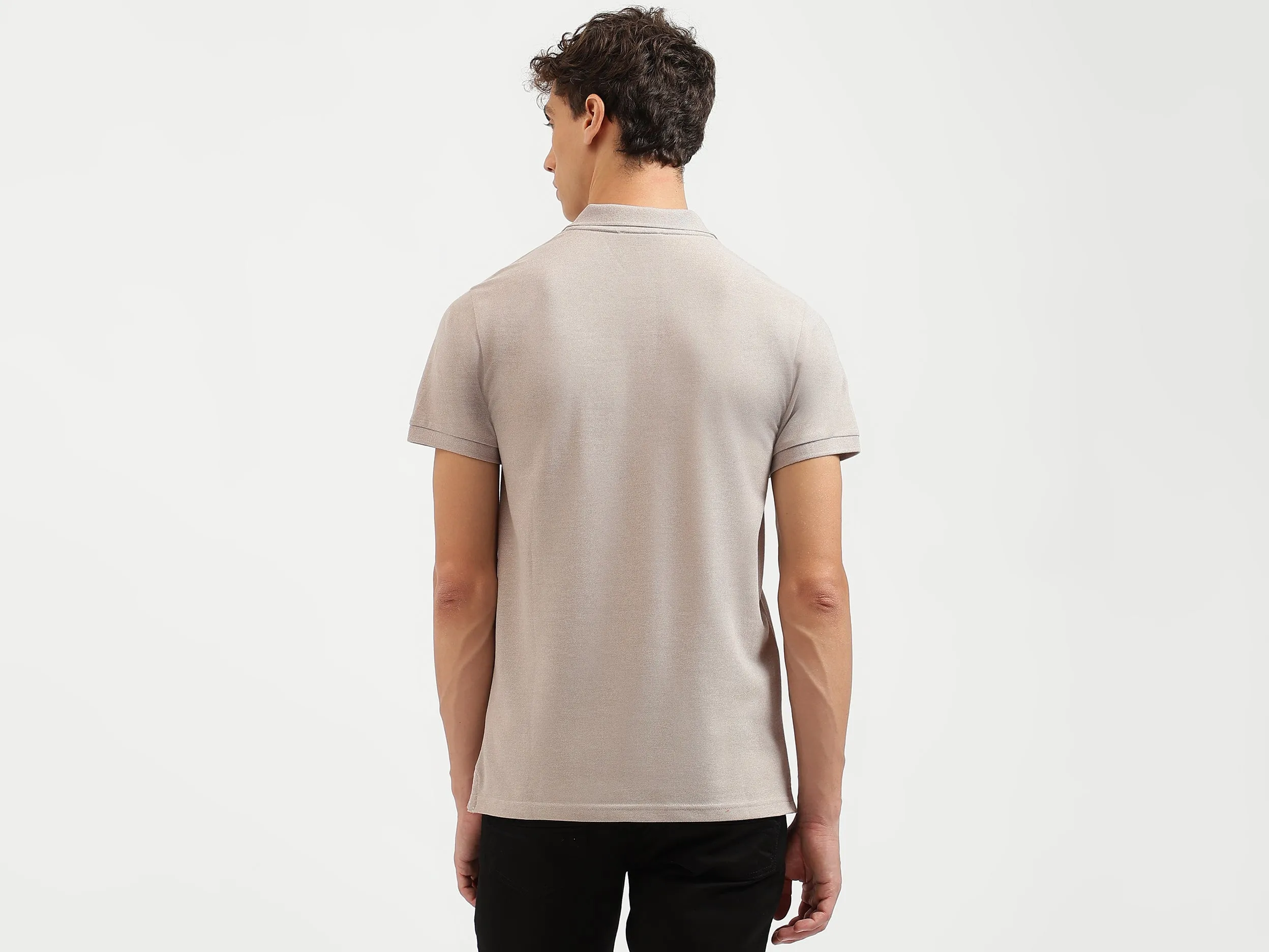 Regular Fit Collared Solid Polo T-Shirt