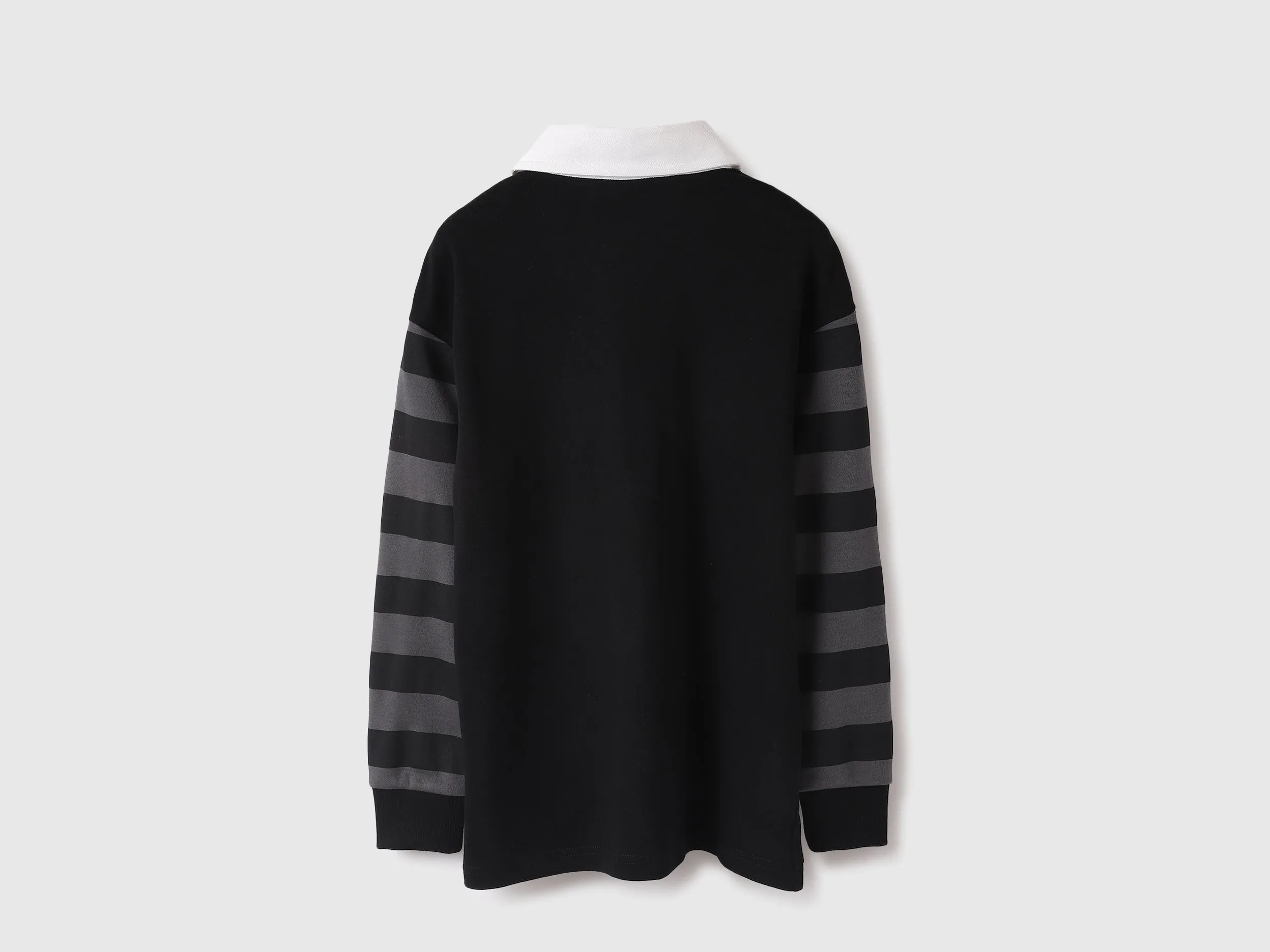 Regular Fit Polo Neck Striped Tshirt