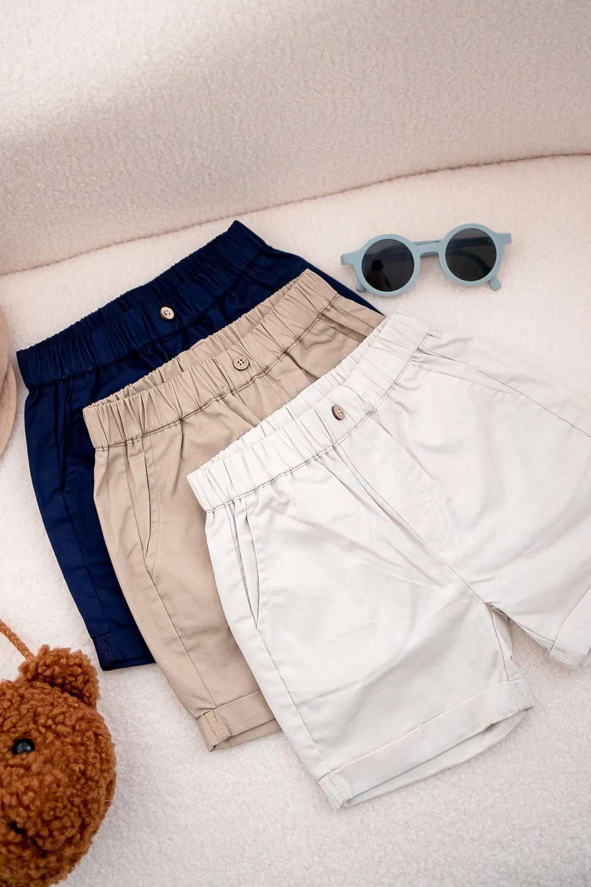 RESTOCKED** NM X LEBEAR BERM SHORTS IN KHAKI