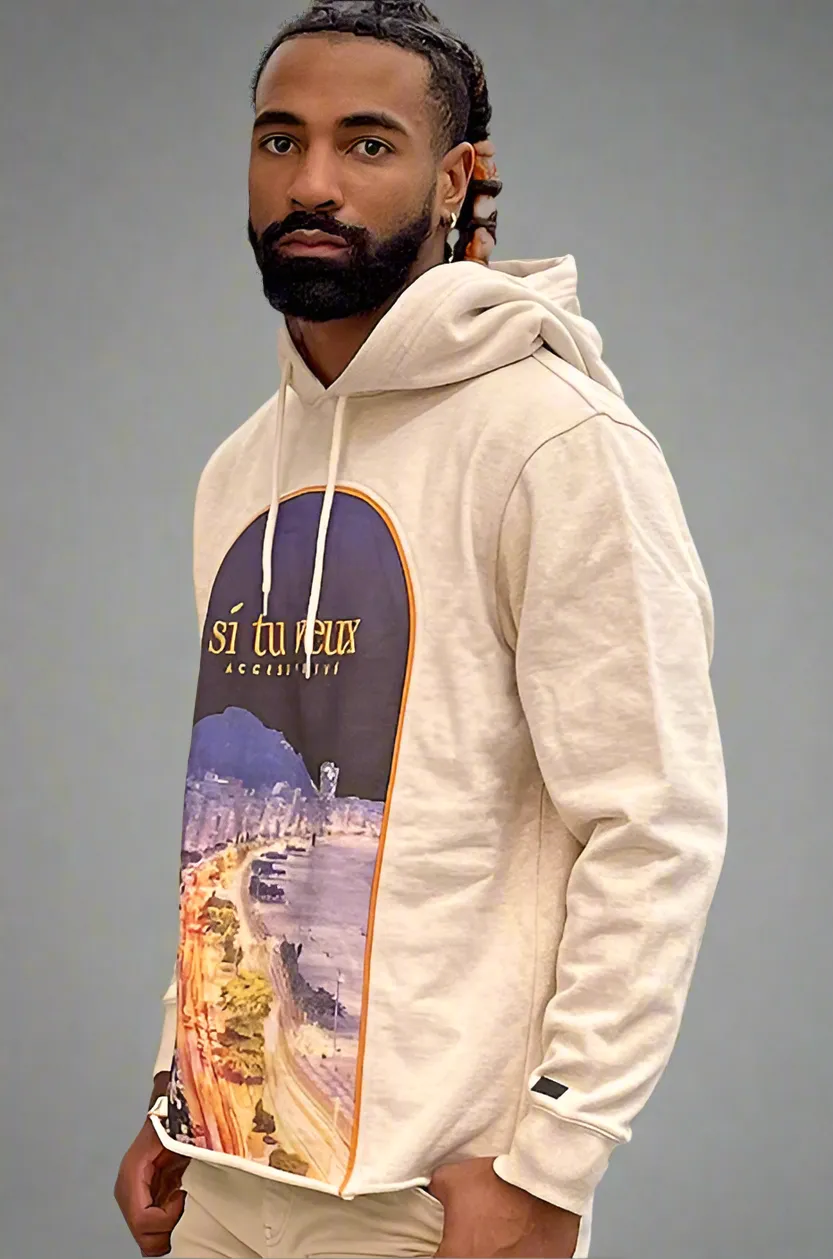 Si Tu Veux Heather Oatmeal Hoodie