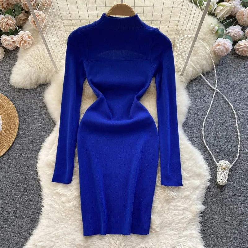 Soneya High Neck Bodycon Dress