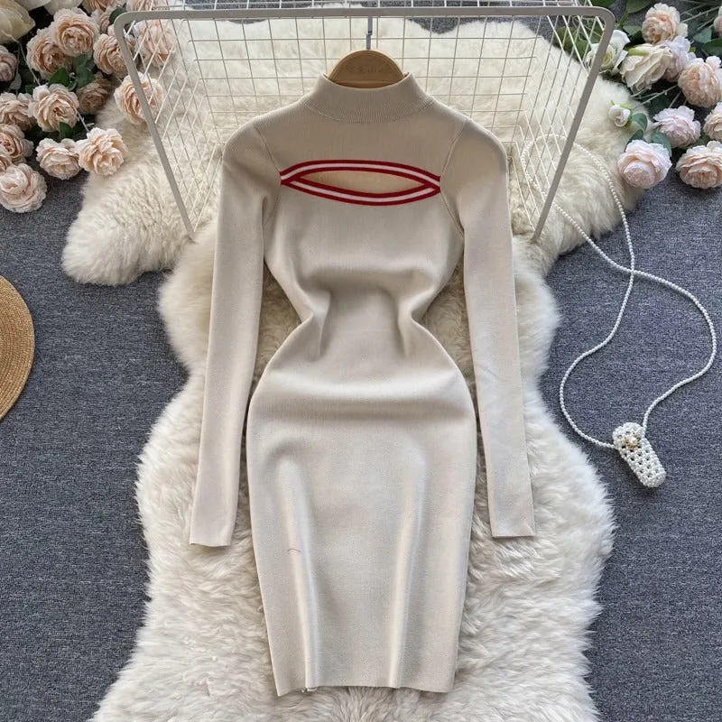 Soneya High Neck Bodycon Dress