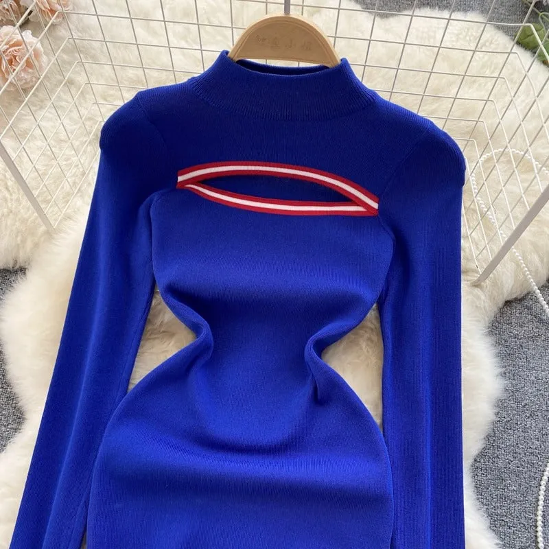 Soneya High Neck Bodycon Dress