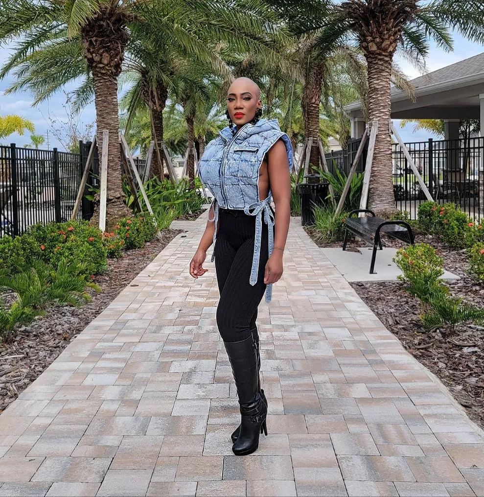 Vogue Denim Puffer Jacket