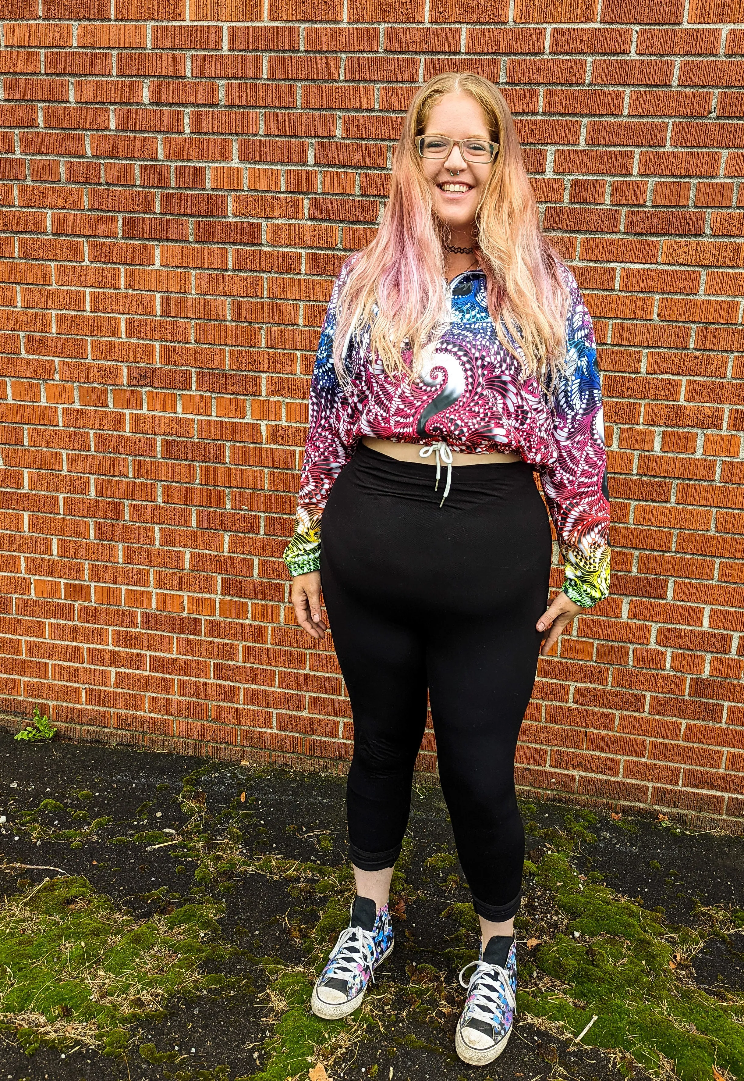 Wondering Clown Cropped Windbreaker