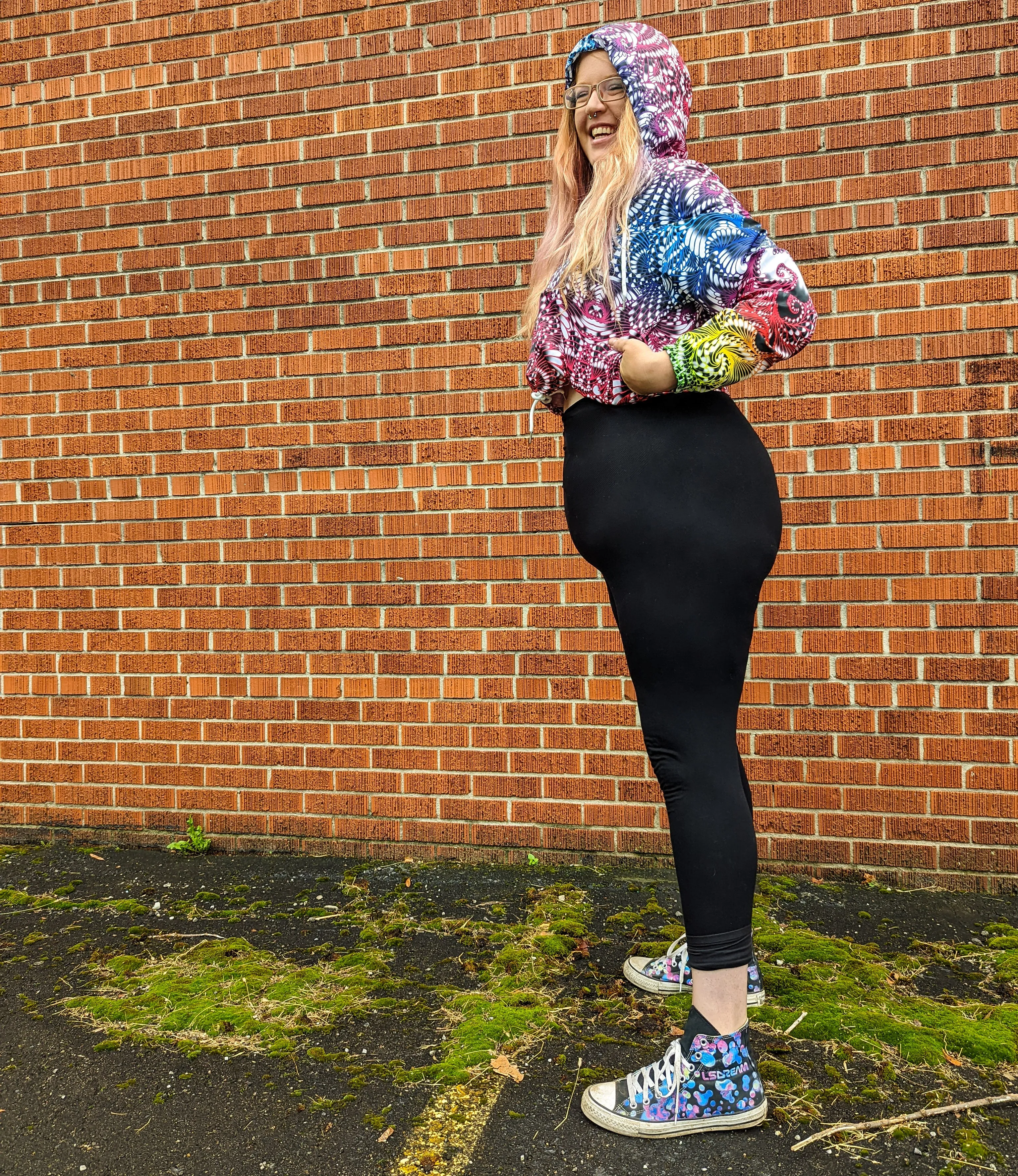 Wondering Clown Cropped Windbreaker