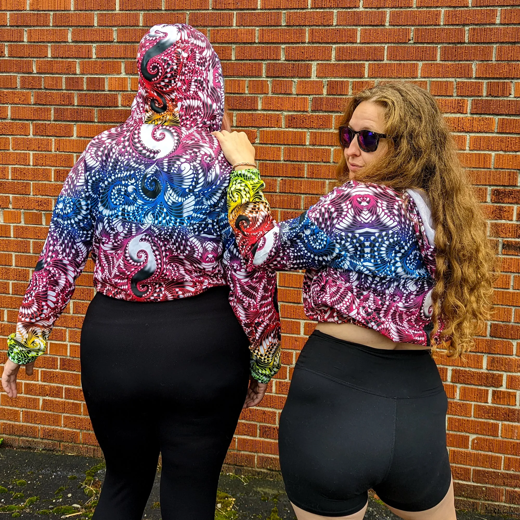 Wondering Clown Cropped Windbreaker