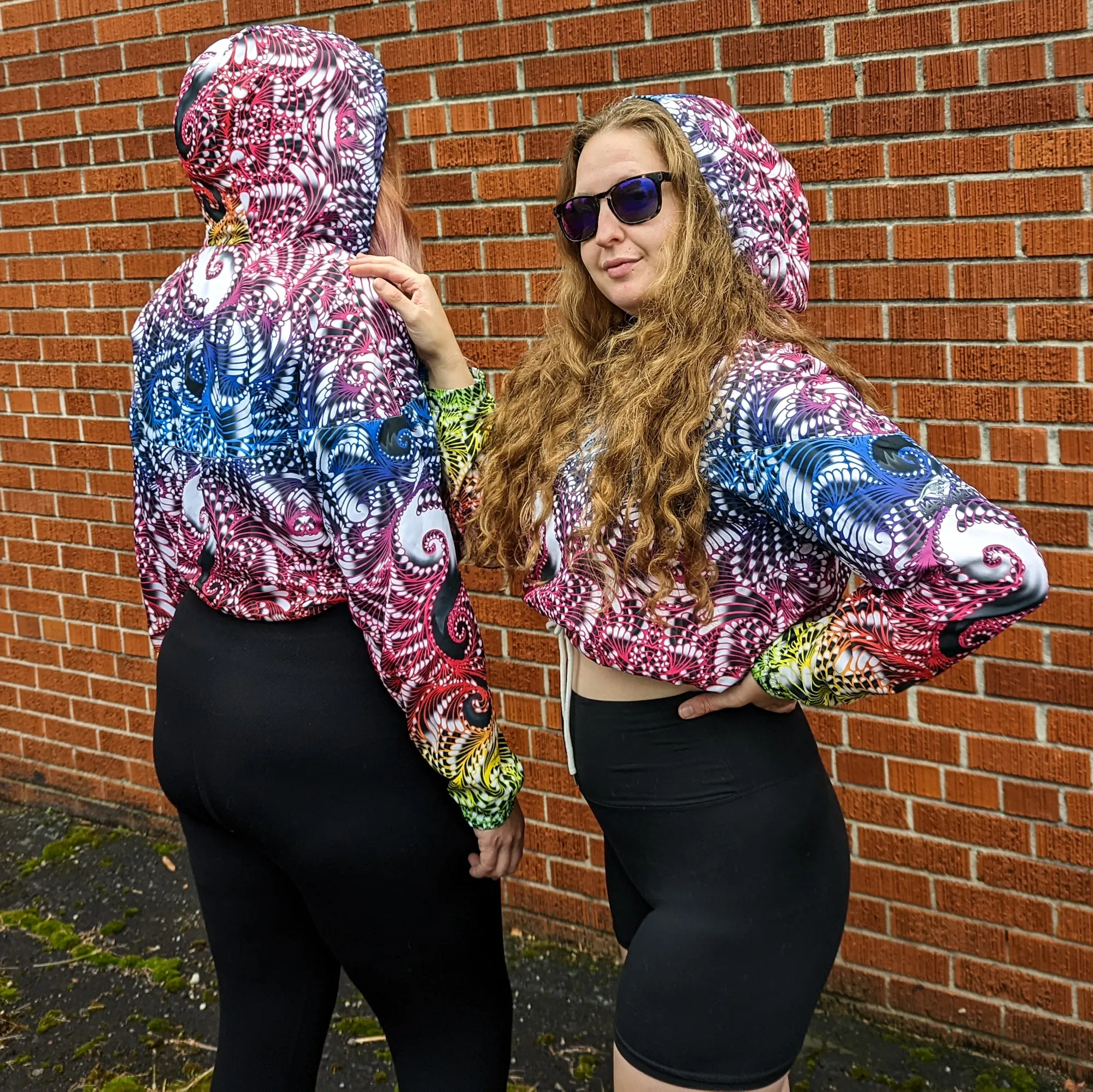 Wondering Clown Cropped Windbreaker