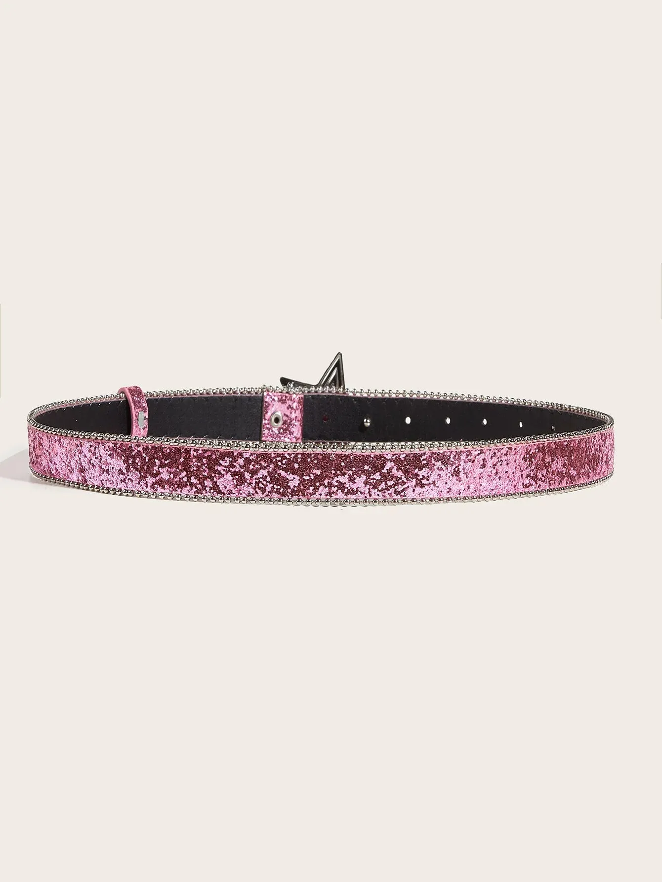 Y2K Star & Moon Rhinestone Buckle Belt