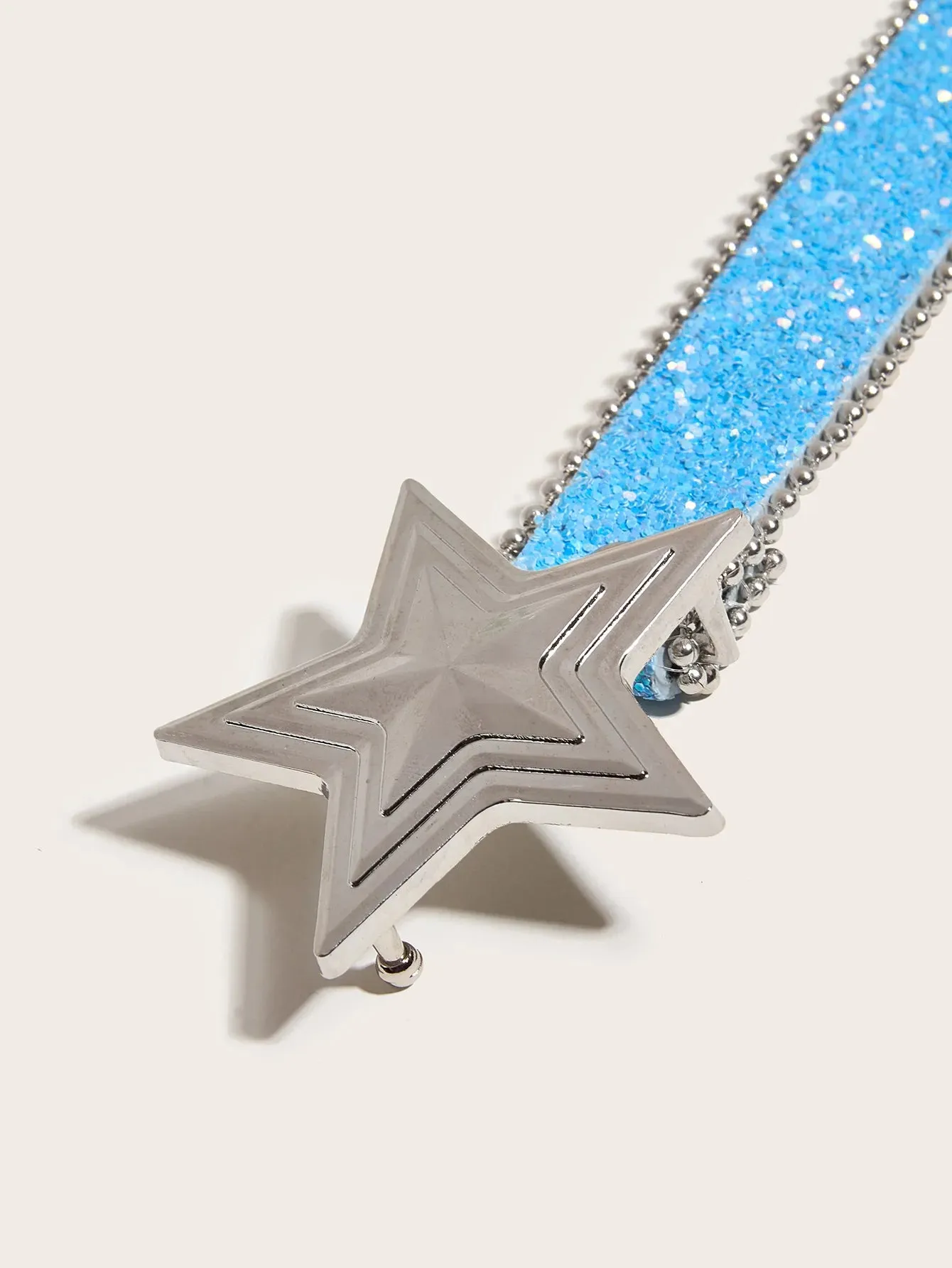 Y2K Star & Moon Rhinestone Buckle Belt