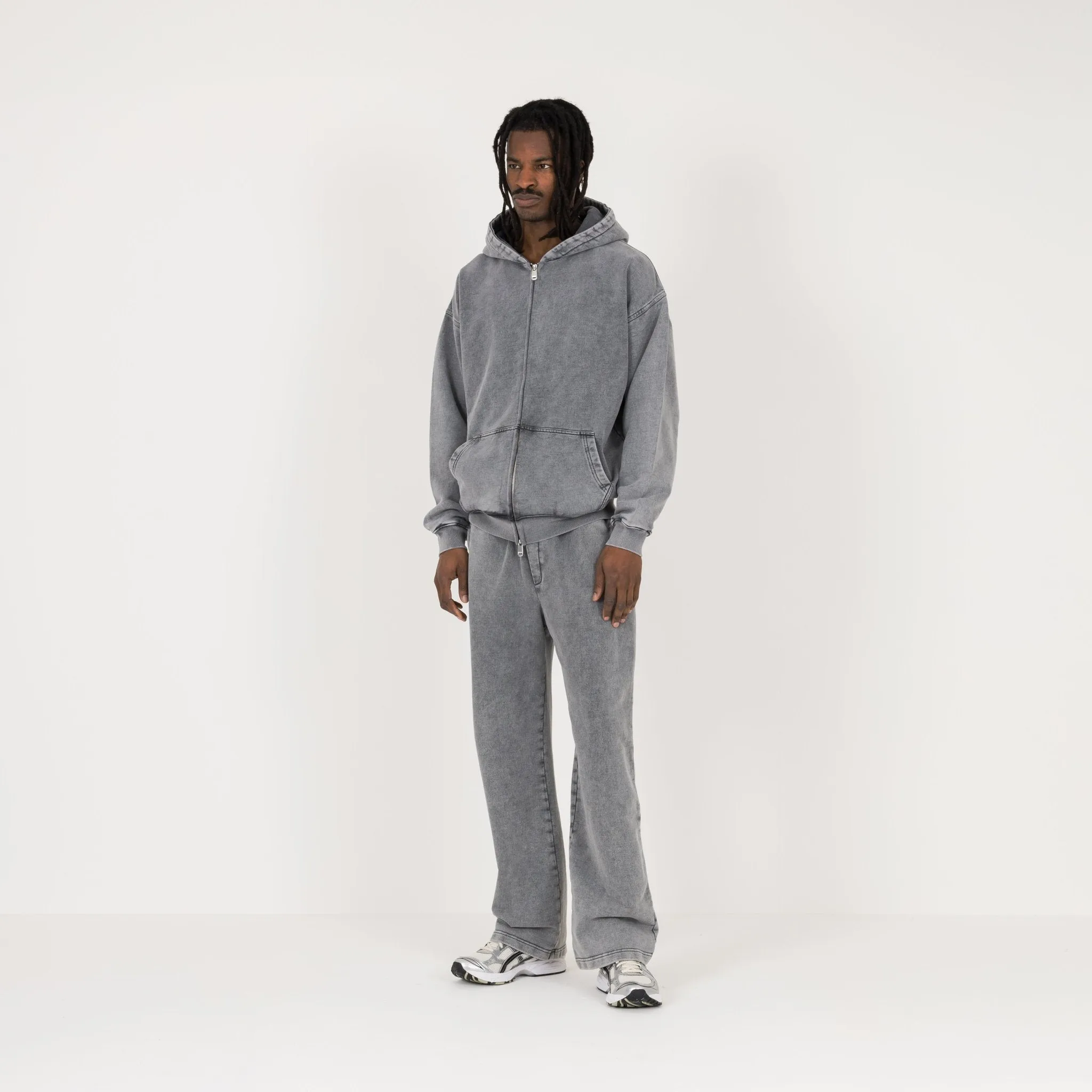 Zip Hoodie - Vintage Grey