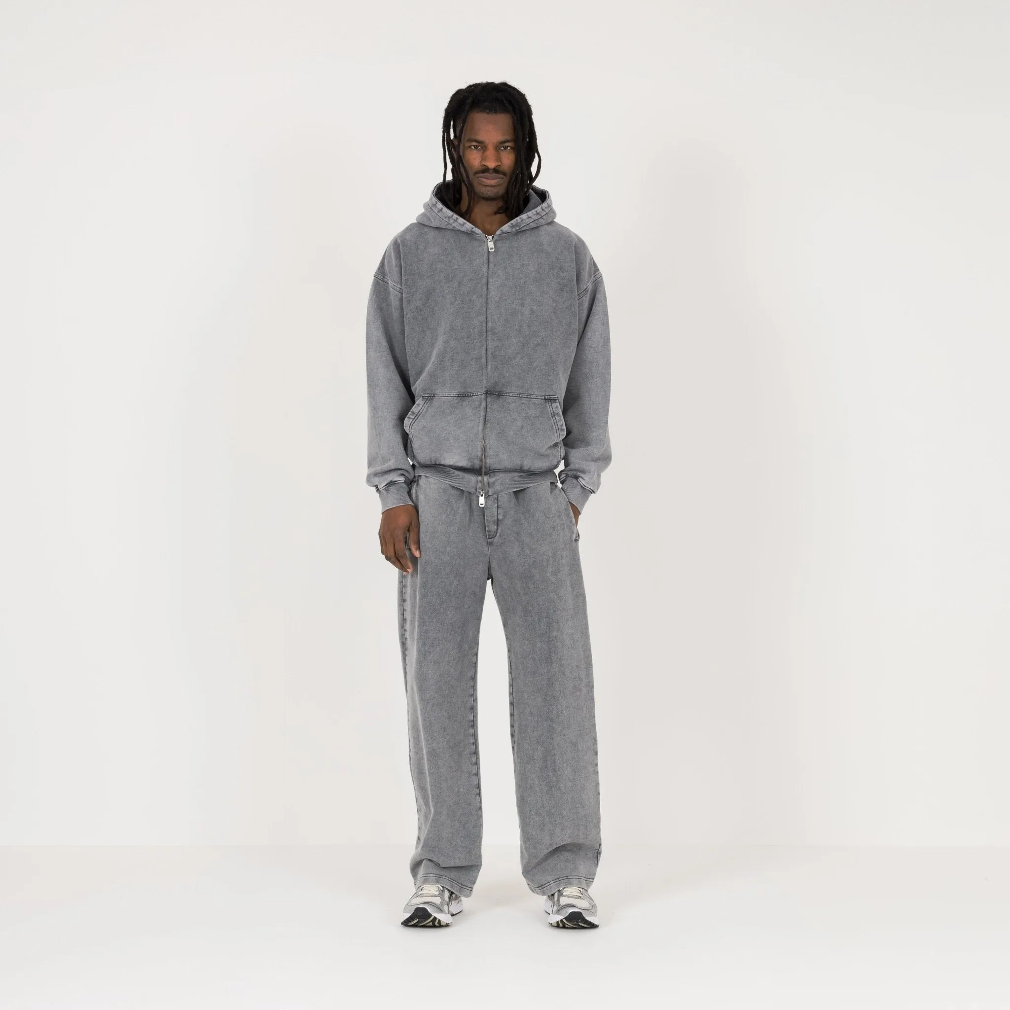 Zip Hoodie - Vintage Grey